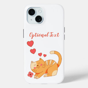 Coque Pour iPhone 15 Cute Lote Orange Tabby Kitten