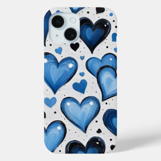 Coque Pour iPhone 15 Cute Love Pattern iPhone Cover