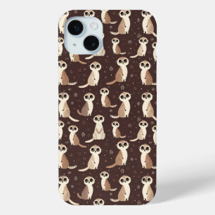 Coque iPhone 15 Mini Cute Meerkat Motif
