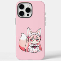 Cute Pastel Pink Chibi FoxGirl