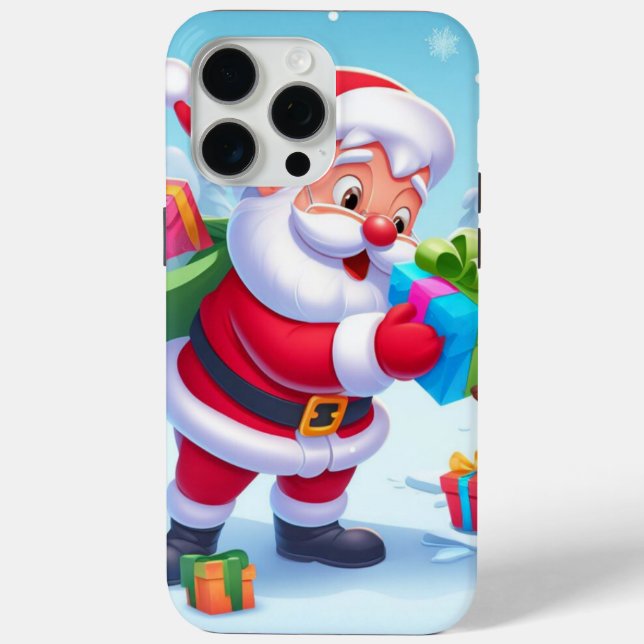Coques Case-Mate iPhone Cute Père Noël et Snowman (Verso)