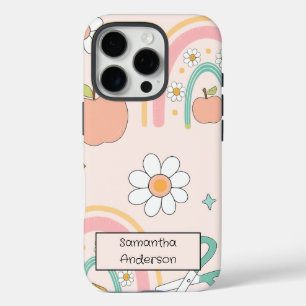 Coques iPhone 16 Pro Cute personnalisée Retour à l'école   pour enfants