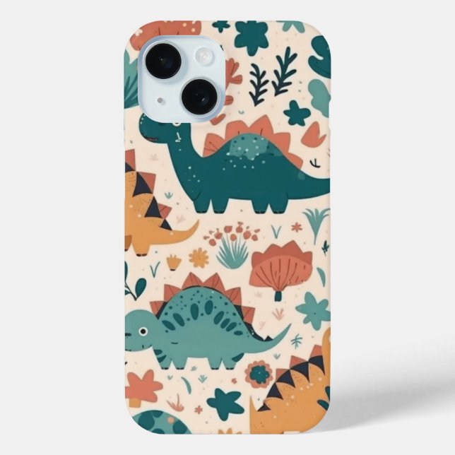 Coques Case-Mate iPhone Cute & Playful Dino Land Children's Pattern Phone  (Verso)