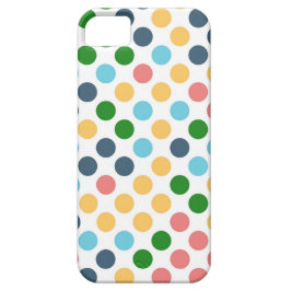 Etui iPhone Case-Mate Cute Pois rétro | Aqua vert rose jaune