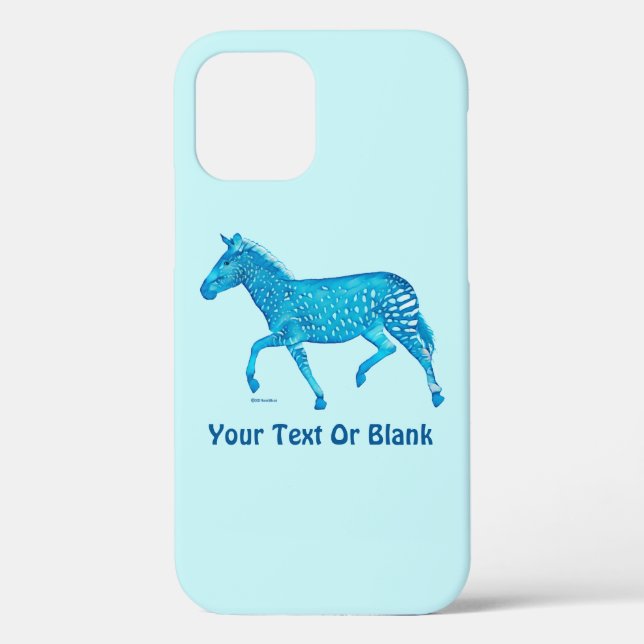 Coques Case-Mate iPhone Cute Polka Dot Zebra - Bleu (Verso)