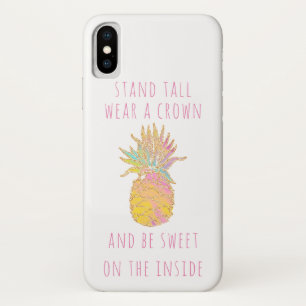 Case-Mate iPhone Case Cute Rainbow & Gold Pineapple Be a Pineapple
