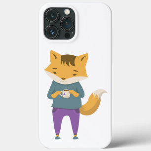 Case-Mate iPhone Case Cute renard avec tasse de thé