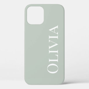 Case-Mate iPhone Case Cute Sage Vert Moderne Personnalisé