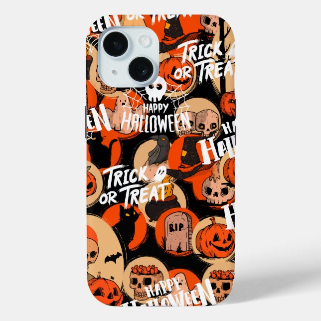 Coques Case-Mate iPhone  Cute & Scary Halloween Spooky vibes  (Verso)