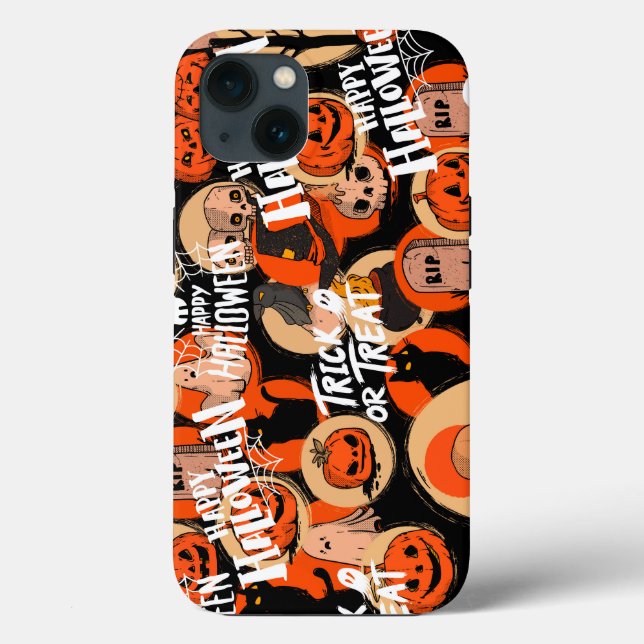 Coques Case-Mate iPhone  Cute & Scary Halloween Spooky vibes  (Verso)
