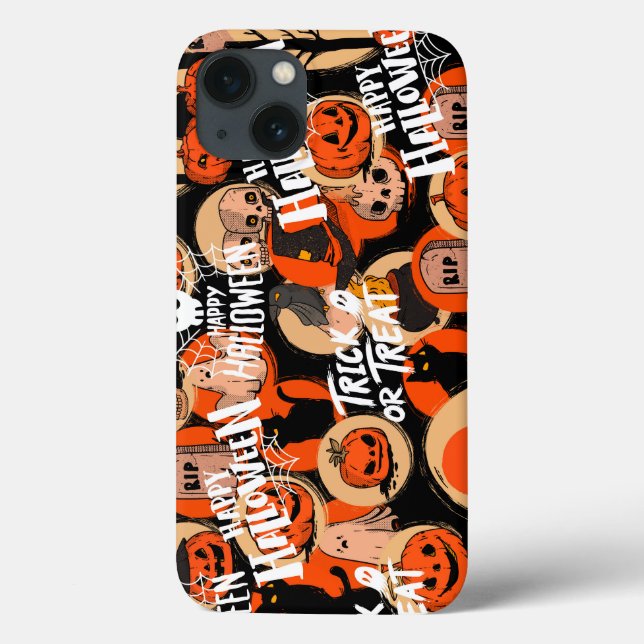 Coques Case-Mate iPhone  Cute & Scary Halloween Spooky vibes  (Verso)