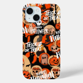 Coque Pour iPhone 15 Cute & Scary Halloween Spooky vibes