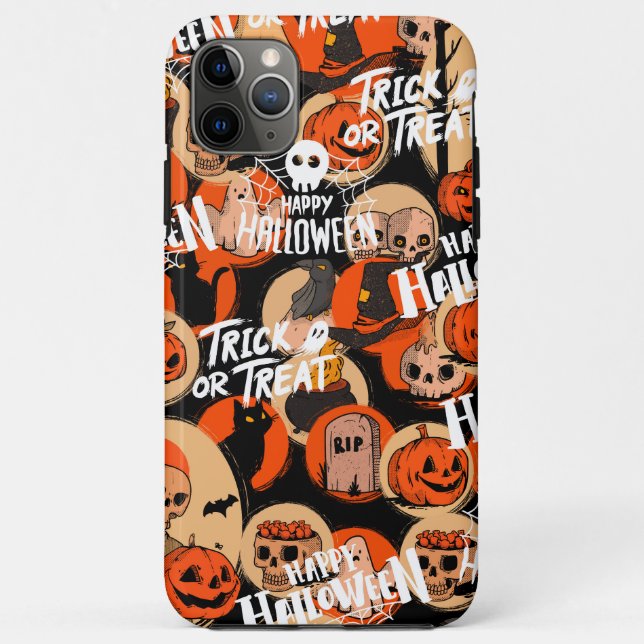 Coques Case-Mate iPhone  Cute & Scary Halloween Spooky vibes  (Dos)