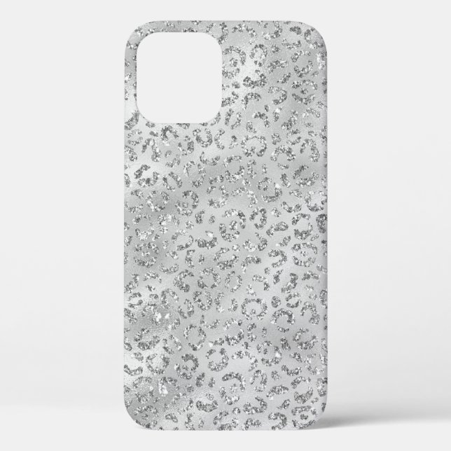 Coques Case-Mate iPhone Cute Silver Cheetah Leopard Motif d'impression (Verso)