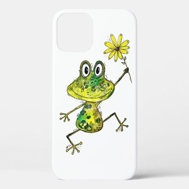 Coques Case-Mate iPhone Cute Whimsical Happy Frog (Verso)