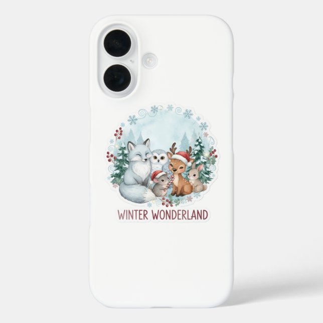 Coques Case-Mate iPhone Cute Winter Wonderland Creatures iPhone/iPad Case (Verso)