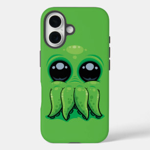 Coques iPhone 16 Cuthulhu Mignon Visage de Cthulhu