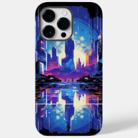 Cyberpunk City Skyline futuriste