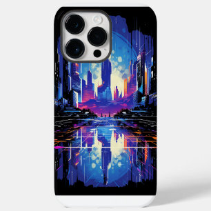 Coque Pour Pour iPhone 14 Pro Max Cyberpunk City Skyline futuriste