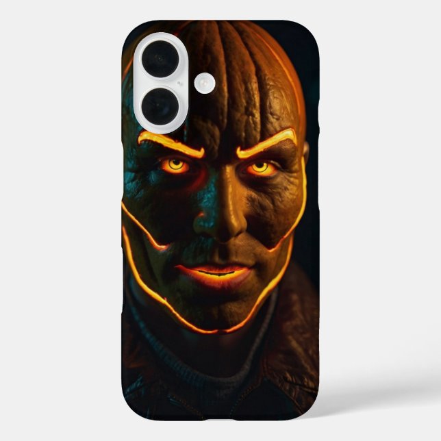 Coques Case-Mate iPhone Cyberpunk Neon Citrouille (Verso)