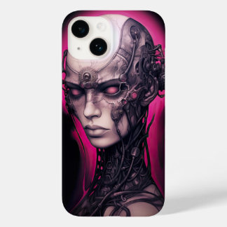 Coque Pour iPhone 14 Cyborg Cool Ado Pink Neon