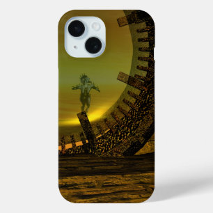 Coque Pour iPhone 15 CYBORG TITAN, DÉSERT HYPERION Science-fiction Scif