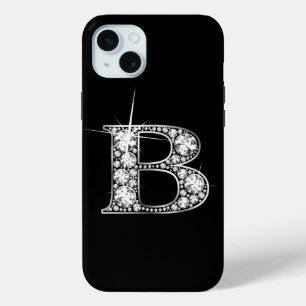 Coque iPhone 15 Mini D Faux Diamond Monogramme