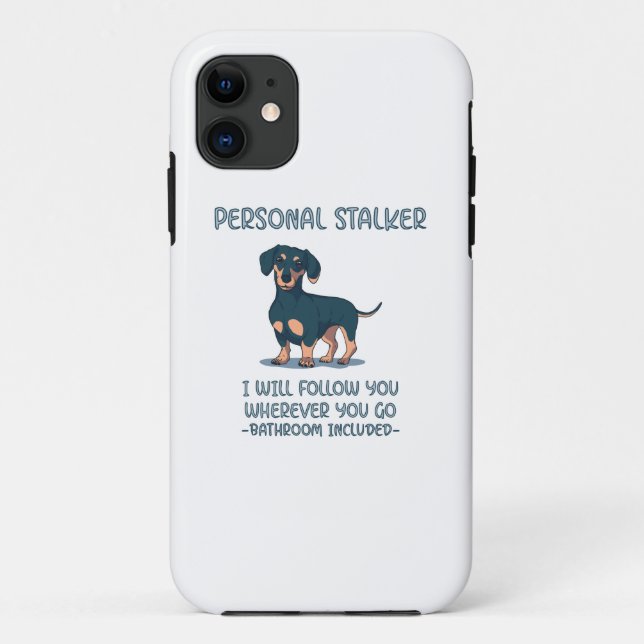 Coques Case-Mate iPhone Dachshund Personal Stalker (Dos)