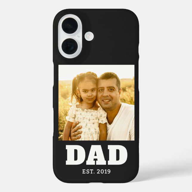 Coques Case-Mate iPhone Dad Established Black Bold Photo (Verso)
