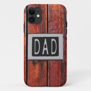 Case-Mate iPhone Case DAD Metal Grange Arrière - plan bois
