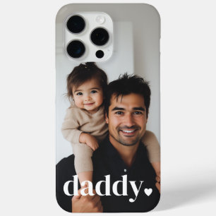 Coque iPhone 15 Pro Max Daddy Heart - Photo de première Fête des pères