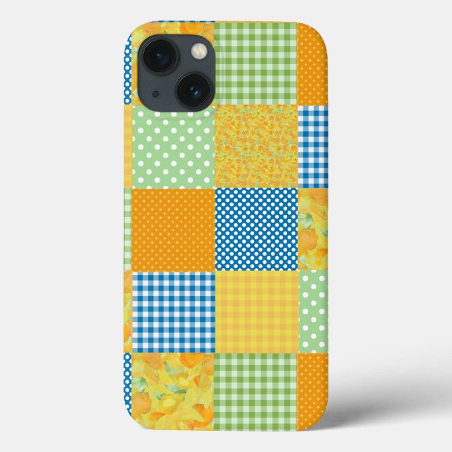 Coques Case-Mate iPhone Daffodils iPad Mini Case, Country Faux-Patchwork (Verso)