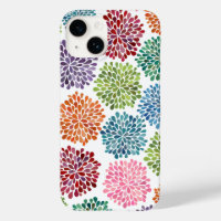 Dahlia Floral Fleur d'Art Fin Aquarelle Arc-en-cie
