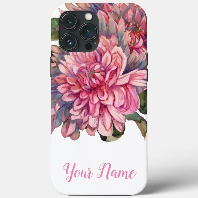 Coques Case-Mate iPhone dahlias fleurs (Verso)
