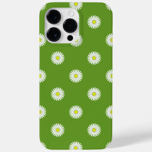 Coque Pour Pour iPhone 14 Pro Max Daisies Motif illustratif sur Vert