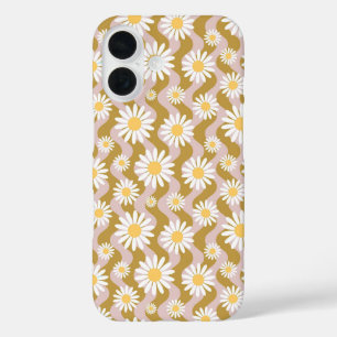 Coques iPhone 16 Daisy Boho Floral