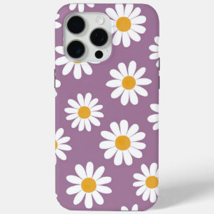 Coque iPhone 15 Pro Max Daisy délice sur violet