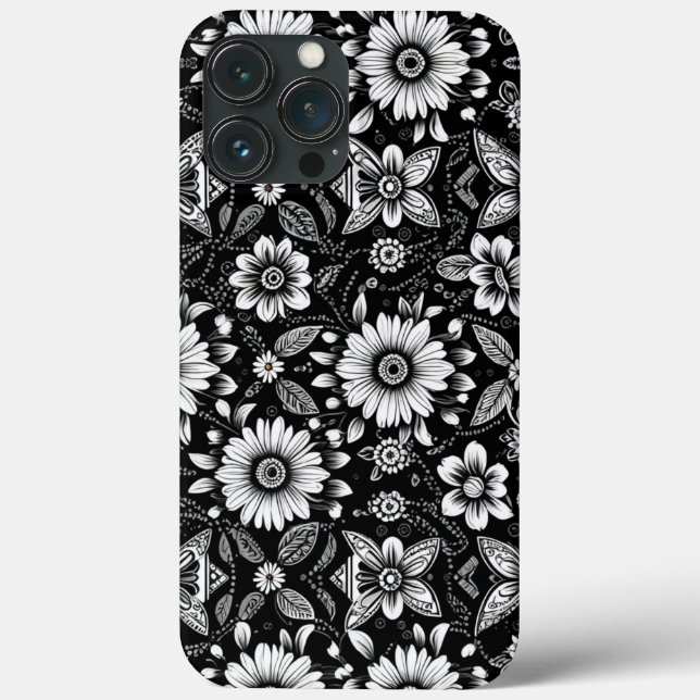 Coques Case-Mate iPhone Daisy Dose N&B  (Verso)