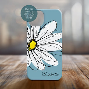 Coques Pour iPhone Daisy tendance Floral Illustration Nom du script