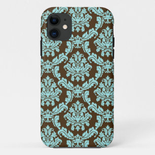 Case-Mate iPhone Case Damas Brown et bleu