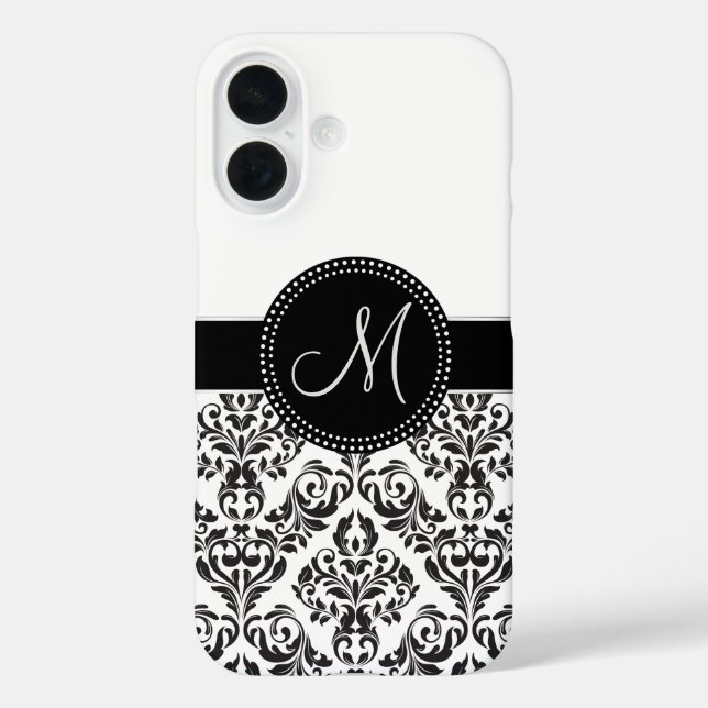 Coques Case-Mate iPhone Damas monogrammes (Verso)