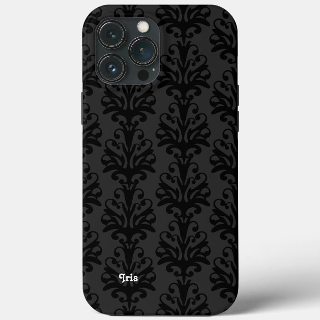 Coques Case-Mate iPhone Damas noir personnalisées (Verso)