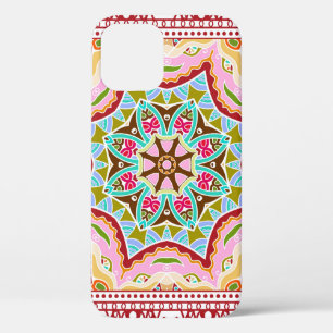 Case-Mate iPhone Case Damas sans couture avec patchwork coloré. m vintag