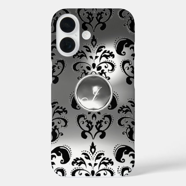 Coques Case-Mate iPhone DAMASK GEM MONOGRAS blanc (Verso)