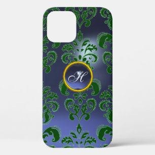 Case-Mate iPhone Case DAMASK GEM MONOGRAS vert pourpre foncé