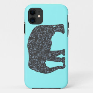 Case-Mate iPhone Case Damassé élégante d'éléphant Girly