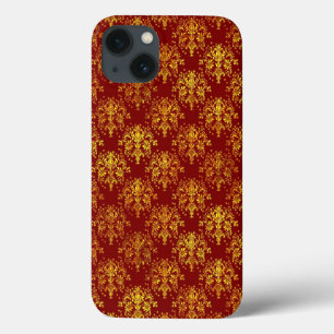 iPhone 13 Coque Damassé riche de vacances