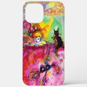 Coques Pour iPhone DAME AVEC CHAT NOIR ET MASK Masquerade Nuit