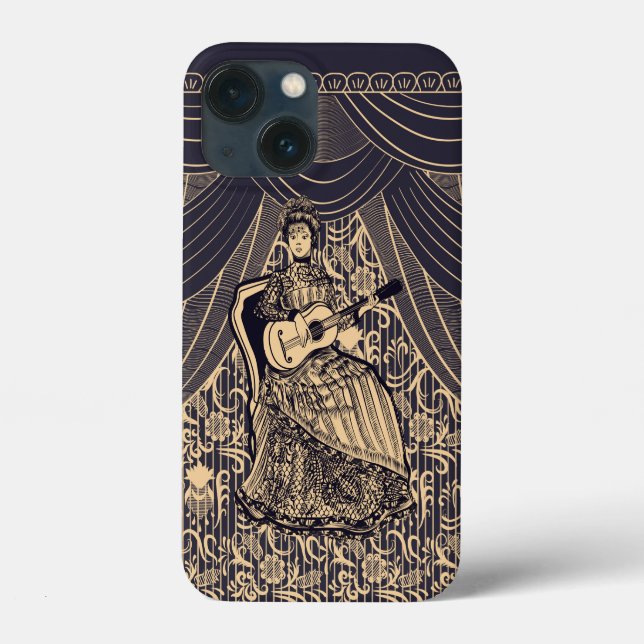 Coques Case-Mate iPhone Dame avec guitare (Verso)