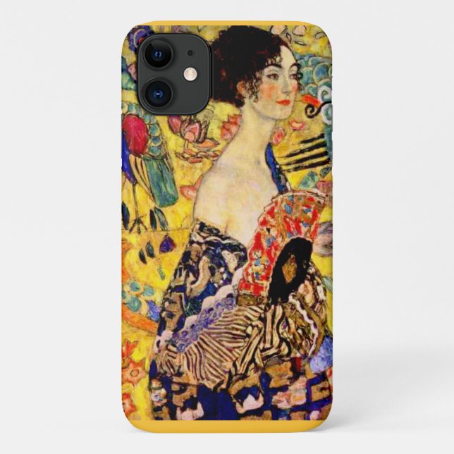 Coques Case-Mate iPhone Dame Gustav Klimt avec ventilateur (Dos)